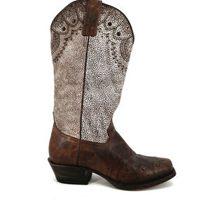 Roper Womens Lacey Mae Western Boots Size 6 Leather Snip Toe Cowgirl Rodeo Boho